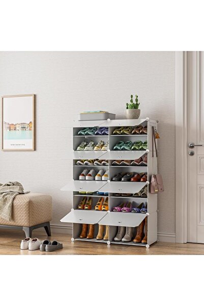 GENERAL Shoe Storage, Oversized Shoe Rack Organiser to 24 Pair Shoes, Multifu...