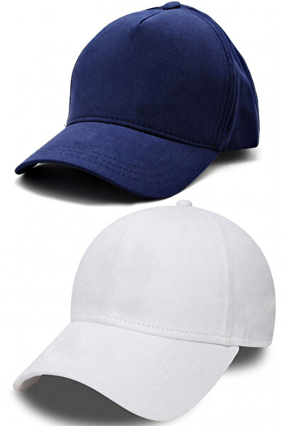 Takı Dükkanı Waiter Boy 1 Navy Blue 1 White Boy Girl Kids Cap Hat 2 Pieces Cp...