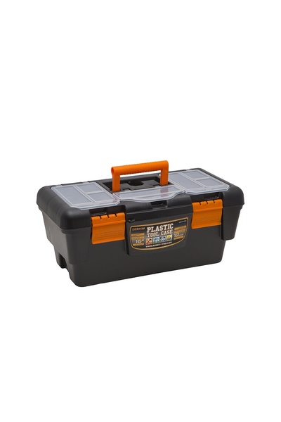 Alista Home Cutie de scule din plastic de 16 inch cu organizator cu 7 compart...