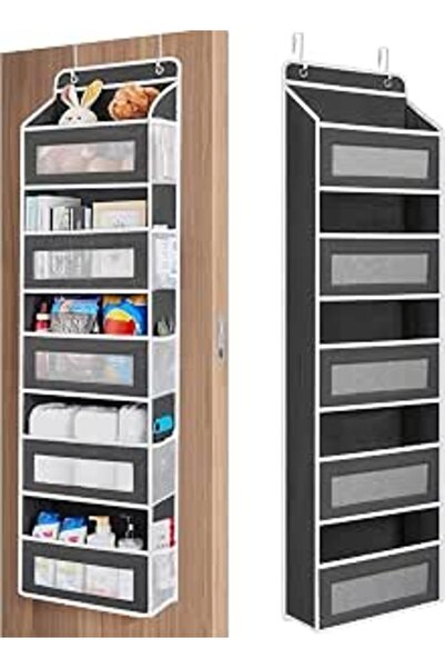 GENERAL Over The Door Organizer Storage, 5 Shelf Hanging Door Organizer, Hang...
