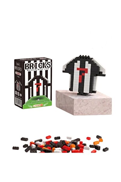 YDNE Siyah-Beyaz Taraaftar Forma Yapım Blok Brick Set 173 Parça