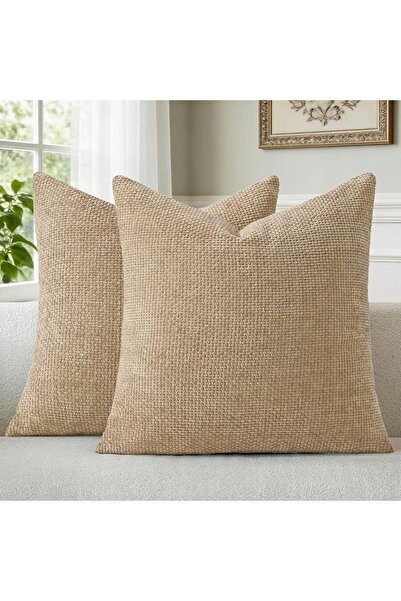 a moment Light Green Chenille Cushion Cover Throw Pillow Covers 45 x 45 CM Pa...