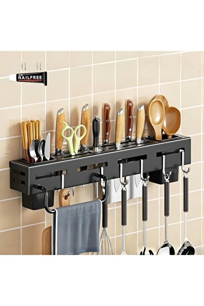 GENERAL Kitchen Knife Holder Stainless Steel Utensil Rack for Kitchen Wall Mo...