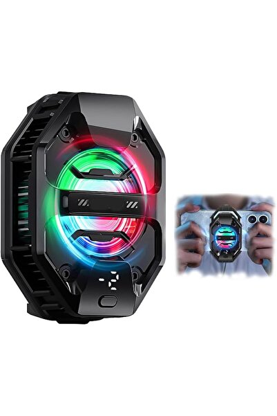 AZONEE Phone Cooler for Gaming, RGB LED Cooling Fan with Semiconductor Heatsi...