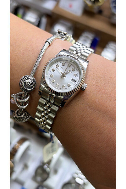 Navimarine Kasa&Kordon Full Steel Calendar Mini Women's Wristwatch Jubilee Band
