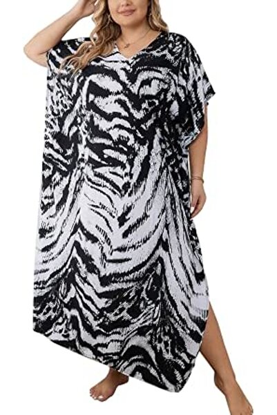 YouKD Women's Summer Boho Kimono Long Shirt Dress Large Size Robe Beach Wraps...