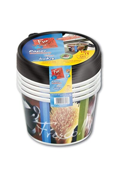 Generic Indispensable Round Paper Meal Prep Food Container set with Lid 16oz ...