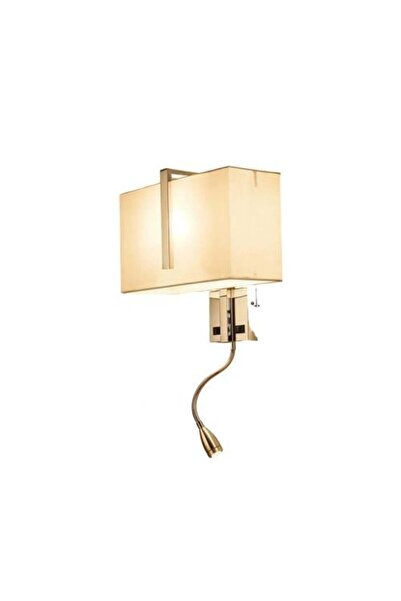 ٍSiera Light مصباح جداري للفنادق بظل كروم بيج مع إضاءة موجهة BJ 051