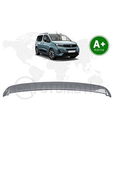 FA OTOMOTİV Opel Combo Bagaj Üstü Spoiler Tekno Gri (KCA) Boyalı 2024 Model v...