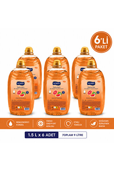 Hobby Greyfurt Sıvı Sabun 1500 ML x 6 Adet