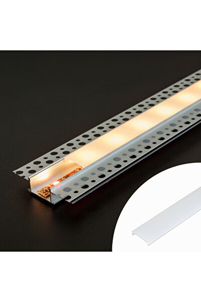 Alista Home Capac profil aluminiu LED Opal 1 m, difuzor bandă LED pentru prof...