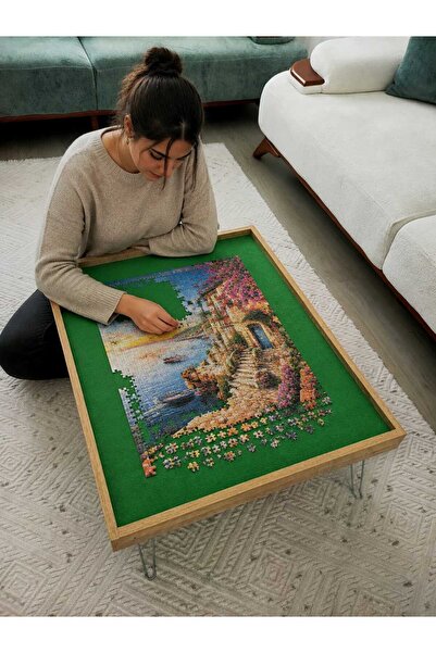 LADONİA Puzzle Masası, Yapboz Masası, Lego, Kutu Oyunu Aktivite Masası