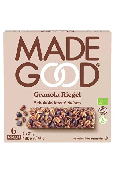 MadeGood Βιολογικές Μπάρες Γκρανόλας με Σοκολάτα 144 γρ.