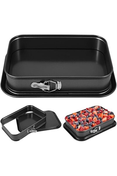 Generic Springform Cake Pan, Non-stick Rectangle Cheesecake Pan with Removabl...