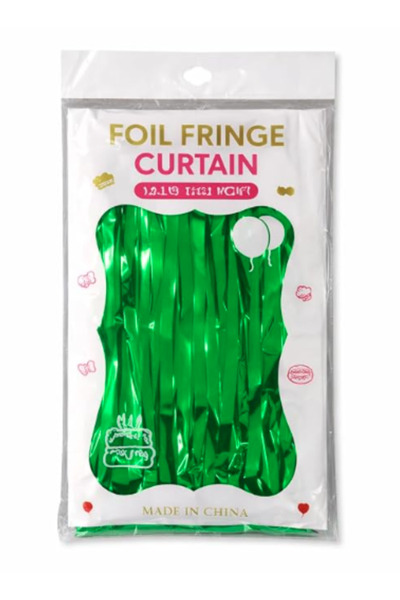 ninex Foil Fringe Curtain, 2 Piece 2 x 2m Metallic Tinsel Party Backdrop with...