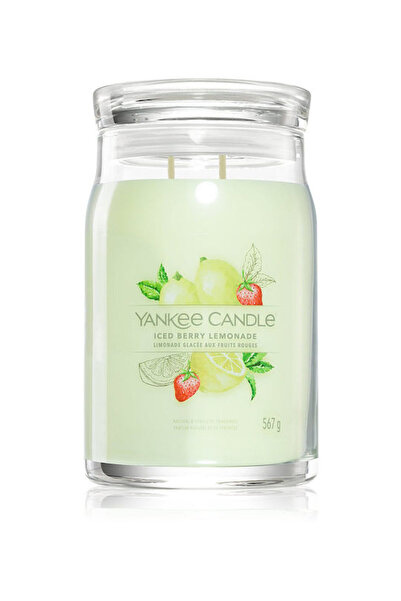 Yankee Candle Αρωματικό κερί σε βάζο με άρωμα παγωμένης λεμονάδας μούρων, μωβ...