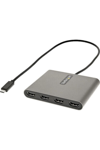 startech Σταθμός σύνδεσης USB-C με HDMI και 4 συνδέσεις οθονών Γκρι (USBC2HD4)