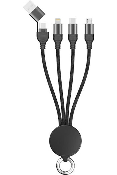 2go Πλεκτό καλώδιο USB σε Lightning / Type-C / micro USB 0,15μ
