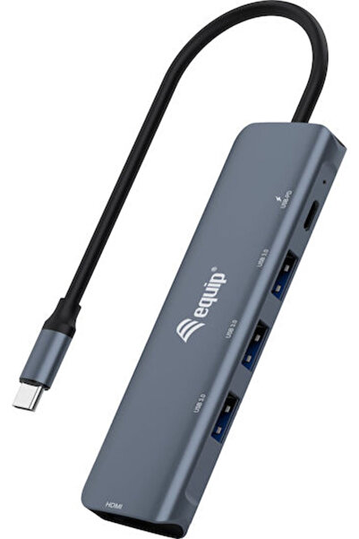 EQUIP Σταθμός σύνδεσης USB-C με HDMI PD Γκρι (133487)