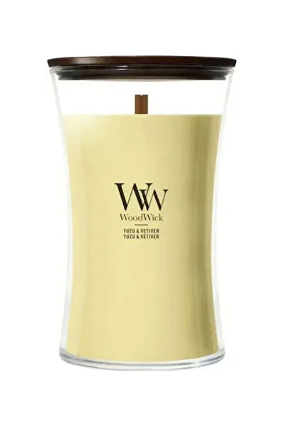 Other Αρωματικό κερί WoodWick σε βάζο με άρωμα Yuzu & Vetiver, σε γυάλινο δοχ...