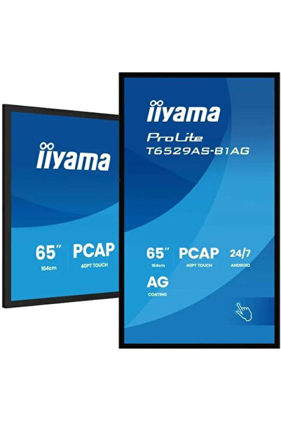 IIYAMA Επαγγελματική Οθόνη VA LED 64,5 " T6529as-b1ag UHD 3840 x 2160 HDMI Οθ...