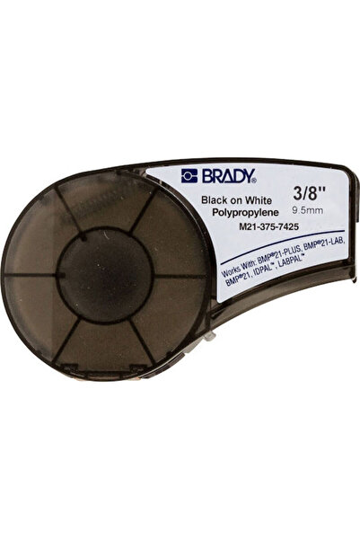 Brady Ταινία για εκτυπωτή ετικετών 6,4μ x 9,53χιλ. σε μαύρο χρώμα. Κωδικός: M...