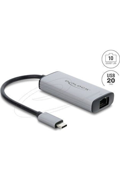 DELOCK 81590 Προσαρμογέας δικτύου USB-C με ενσύρματη σύνδεση Ethernet
