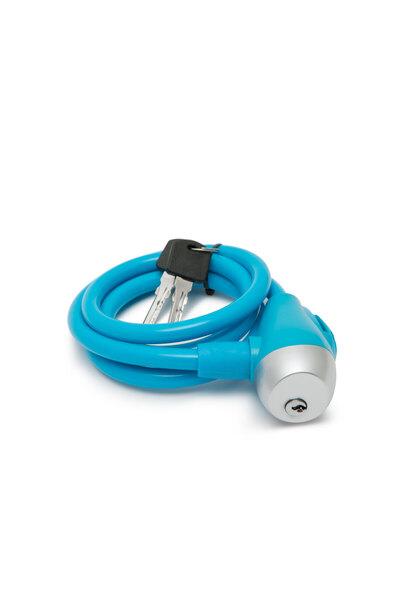 Alista Home Bicycle cable steel lock, 10 mm x 120 cm, anti-theft, 2 keys, cut...