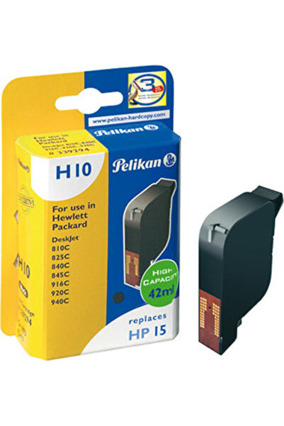 Pelikan Συμβατό μελάνι για εκτυπωτή inkjet HP 15, 42ml, Μαύρο, 1 τεμάχιο