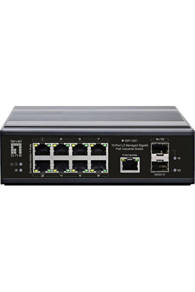 LEVEL ONE Διαχειριζόμενος διακόπτης L2 PoE++ με 8 θύρες Ethernet και 2 θύρες SFP