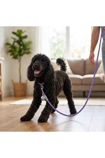 Lady Fify Ergonomic Mesh Type Wick Leash for Cat and Dog (10/12mm - 120cm)