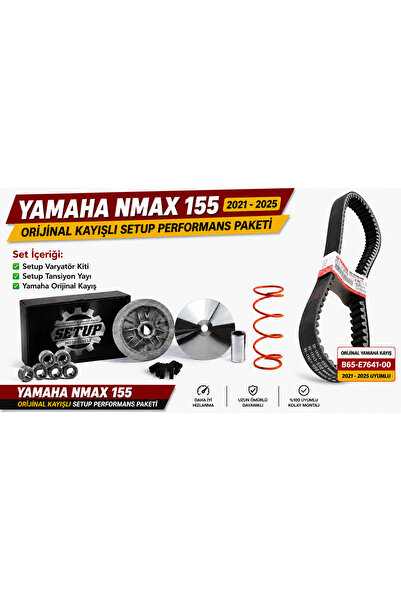 Setup Motorcycle Nmax 155 2021-2025 Orijinal Kayışlı Varyatör Seti