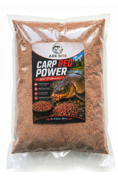 Generic Brand Nadă CARP RED POWER Wild Performance – 2 kg, pentru crap și caras