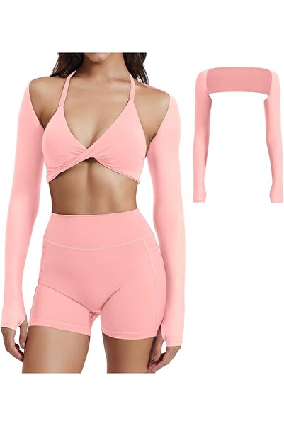 GENERAL YEOREO Women Crop Top Long Sleeve Bolero Open Front Workout Cropped S...
