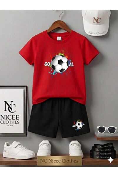 Leto Lykia Summer Children's T-Shirt Shorts Unisex (Colorful Ball Printed)