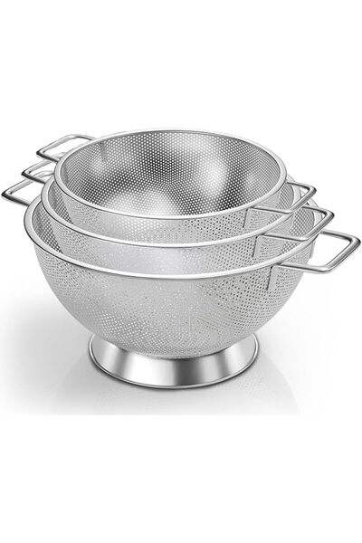 Tazweeq One-Handle Kitchen Colander, Rust-Resistant & Dishwasher Safe — Perfe...