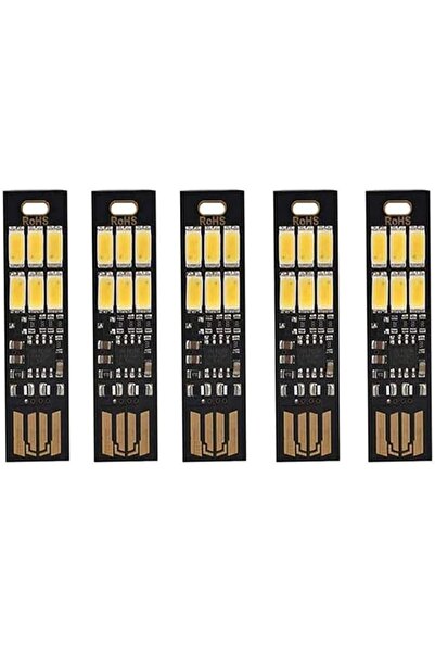 Bukela 5x Portable USB Nightlight Mini Pocket Card Lamp 6 LEDs Nightlight Key...