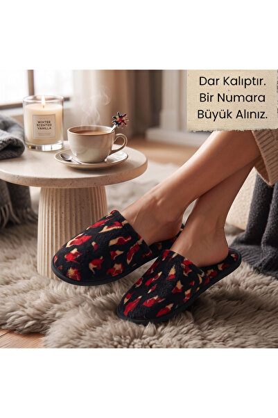 AYLASYA Kadın Kışlık-Misafir-Çeyizlik Yumuşak Süngerli Taban Ev Terliği