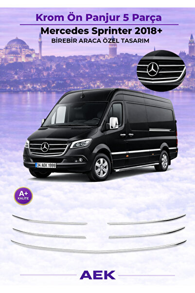AEK Modern Mercedes Sprinter Ön Panjur Kalıplı 2018- Paslanmaz Çelik