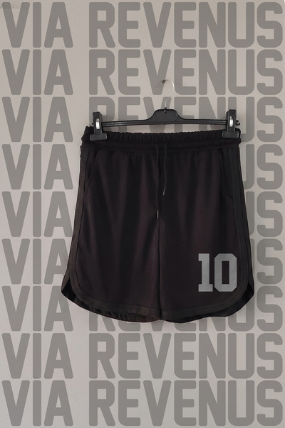 Vordevia Number 10 Printed Jersey Sports Training Shorts with Piping Detail