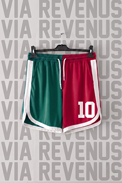 Vordevia Number 10 Printed Jersey Sports Training Shorts with Piping Detail