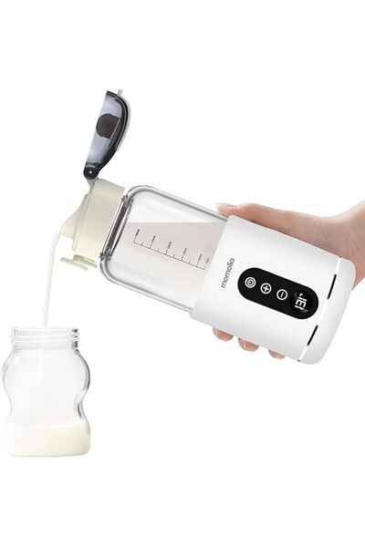 X SPRING Portable Milk Warmer, White Baby Bottle Warmer for On-The-Go Use, Qu...