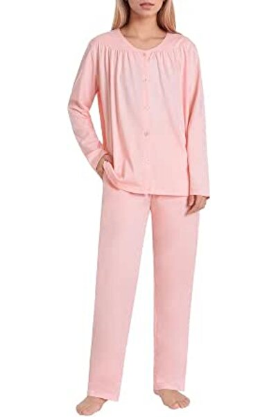 Latuza Women's Cotton Pajamas Set Soft Long Sleeve Button Down Pajama Set