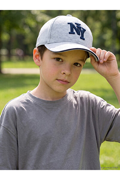 LC Waikiki Ny Embroidered Boy's Cap Hat with Nevavm Difference