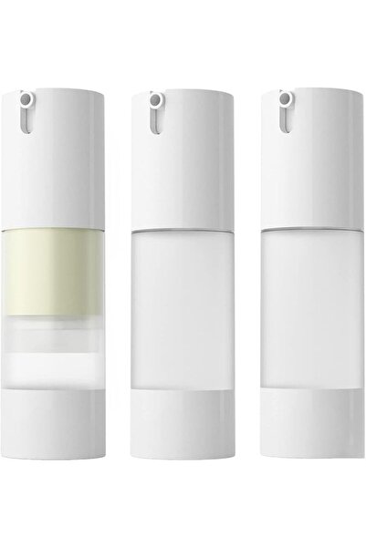 KASTWAVE 3 Pcs Empty Refillable Airless Pump Bottle, Travel Foundation Contai...