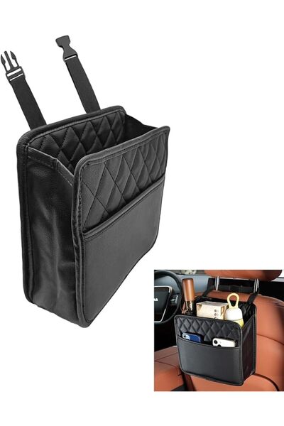 Aputue Car Storage Organizer, Multi-Pocket Waterproof PU Leather Organizer wi...
