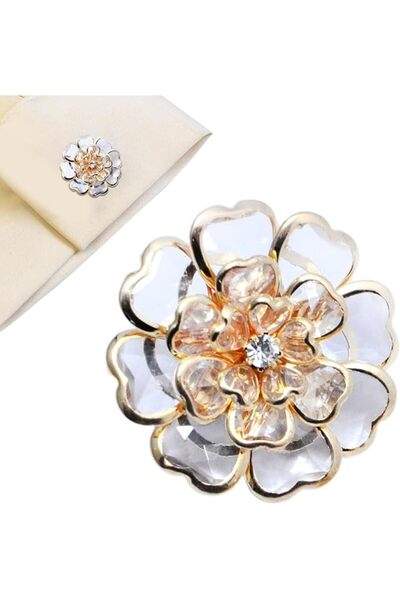 Generic Women Flower Button Covers | Vintage DIY Metal Flower Shaped Clothing...