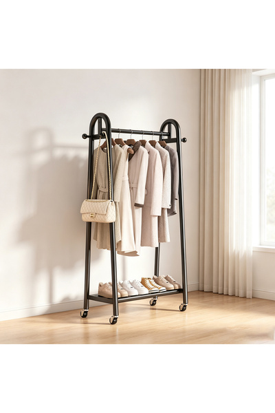 Vitakit Movable Floor Clothes Rack, Thickened Carbon Steel, Storage Organizer...