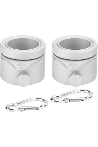 GENERAL 2Pcs Flagpole Mounting Rings, Aluminum Alloy Flag with Adjustable Scr...
