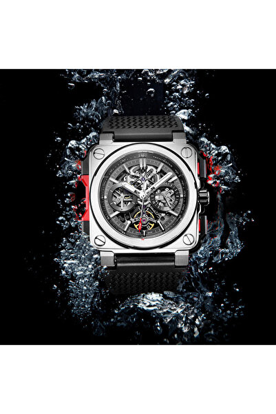 jjff 2026 new square automatic mechanical watch men's luminous waterproof fas...